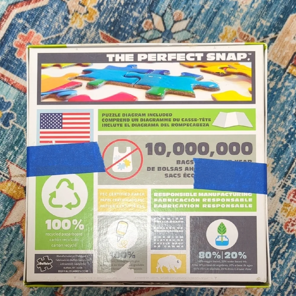 Buffalo David Bitton Cat Puzzle - Vibrant Colors - Picture 2 of 2